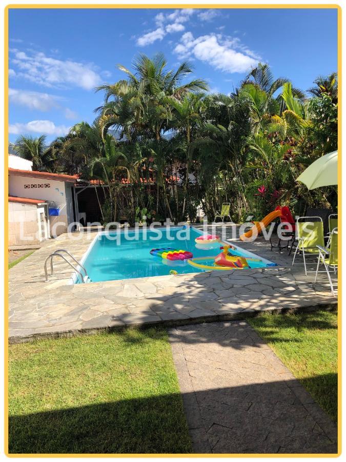 Casa De Praia Estilosa Com Piscina No Condominio-Litoral Norte Bertioga Esterno foto