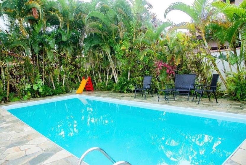 Casa De Praia Estilosa Com Piscina No Condominio-Litoral Norte Bertioga Esterno foto